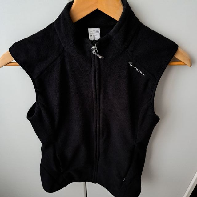 Chaleco polar Quechua negro talla S