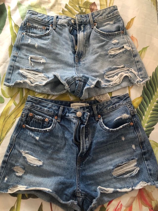 Shorts vaqueros Stradivarius - 36