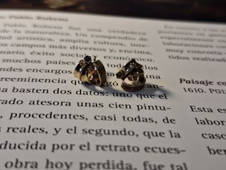 Pendientes oro 9k vintage