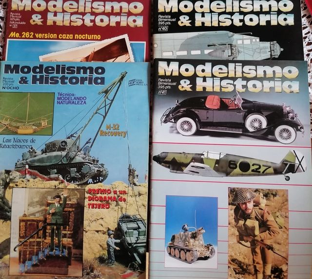 Revista modelismo e historia, números 8,37,38,40,4