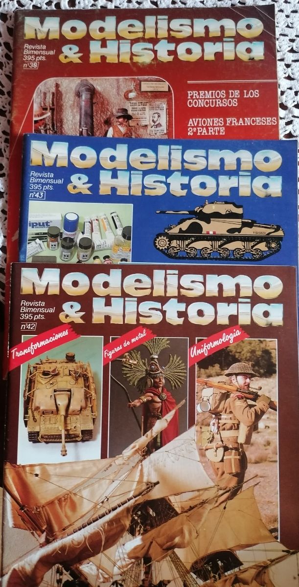 Revista modelismo e historia, números 8,37,38,40,4