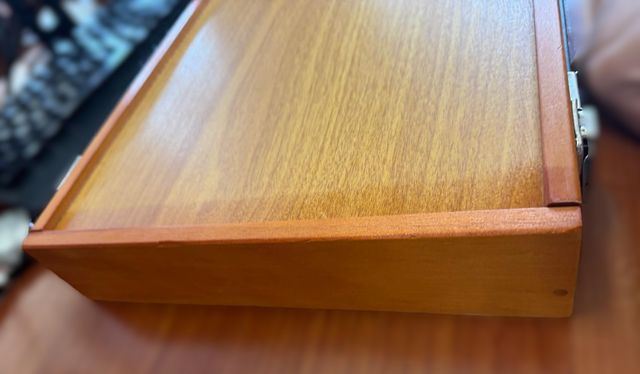 Valigetta legno vintage marrone