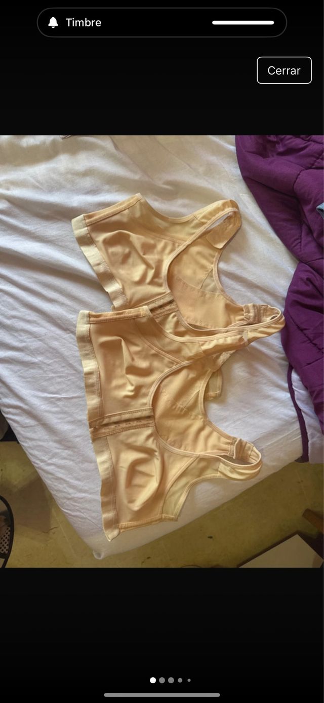 Sujetador postquirúrgico beige