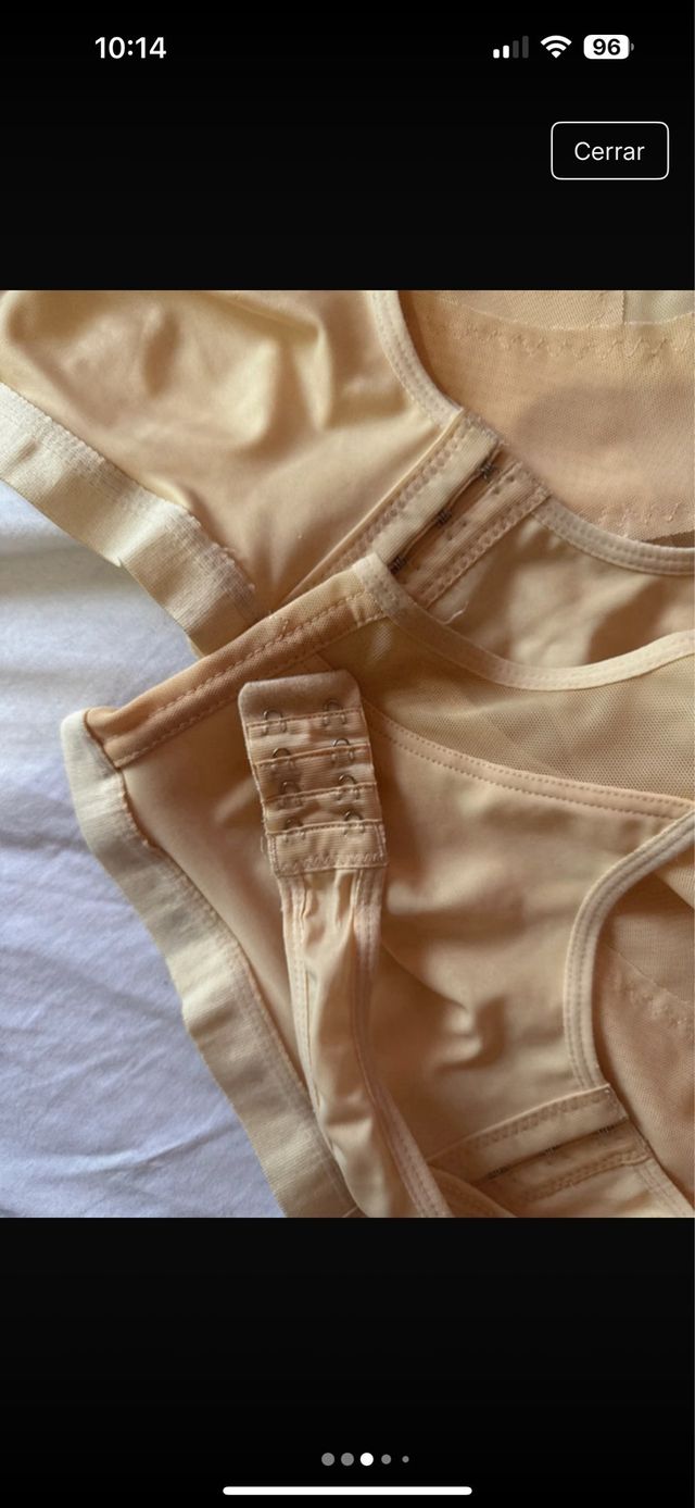 Sujetador postquirúrgico beige