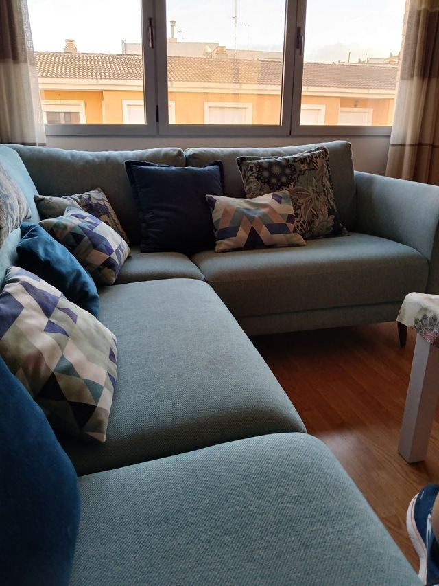 Sofá rinconera Fama azul