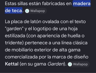 Silla Plegables de Madera
