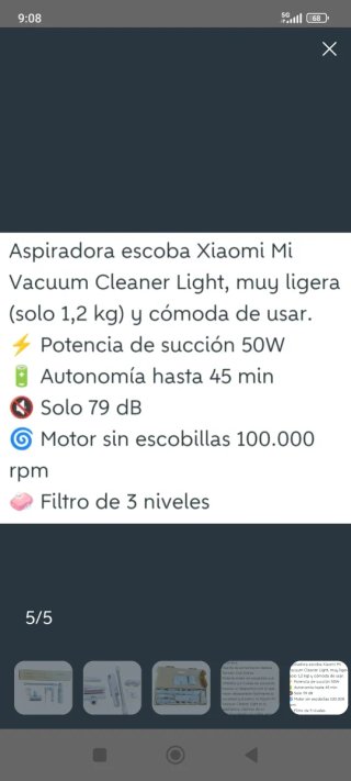 Aspiradora Portátil xiaomi