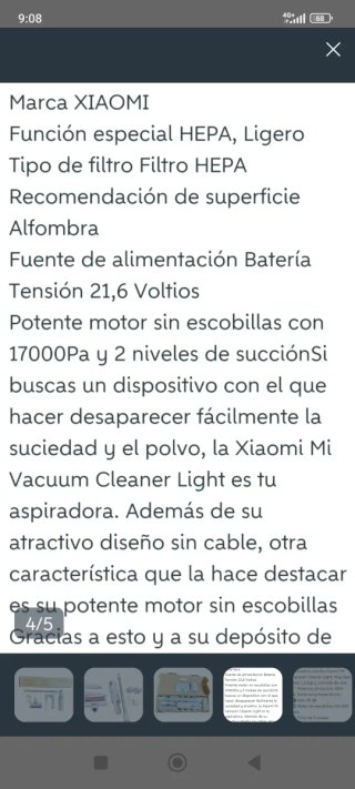 Aspiradora Portátil xiaomi