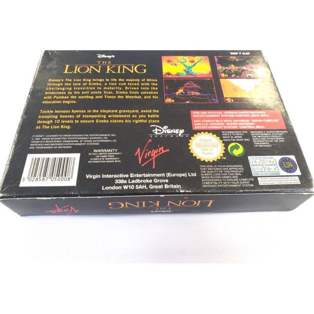 The Lion King SNES PAL - Juego Completo