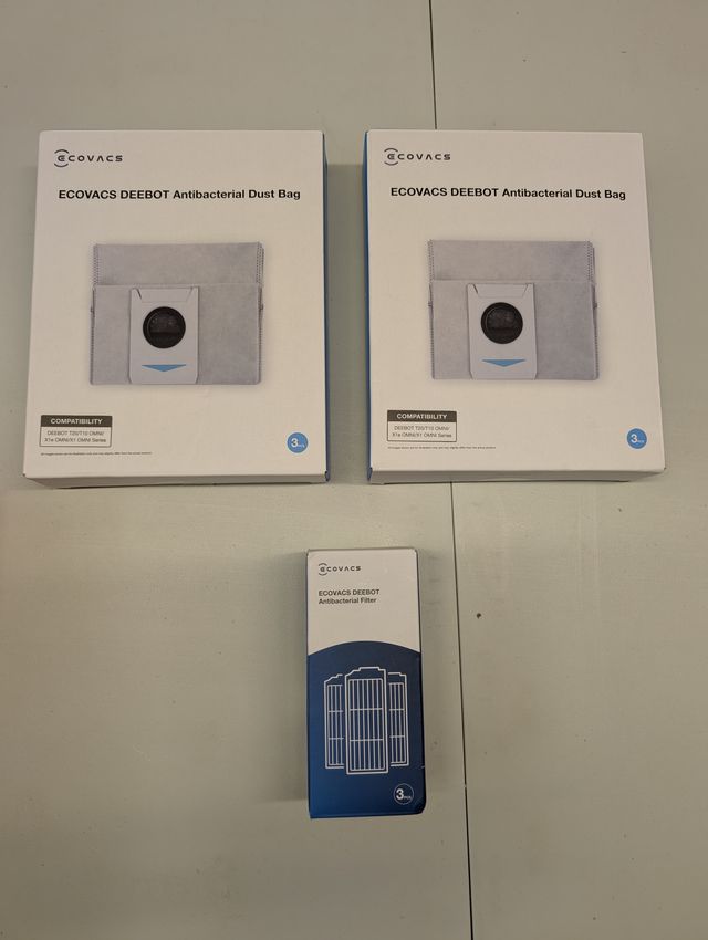 5 Sacchetti & 2 Filtri Originali Ecovacs DEEBOT