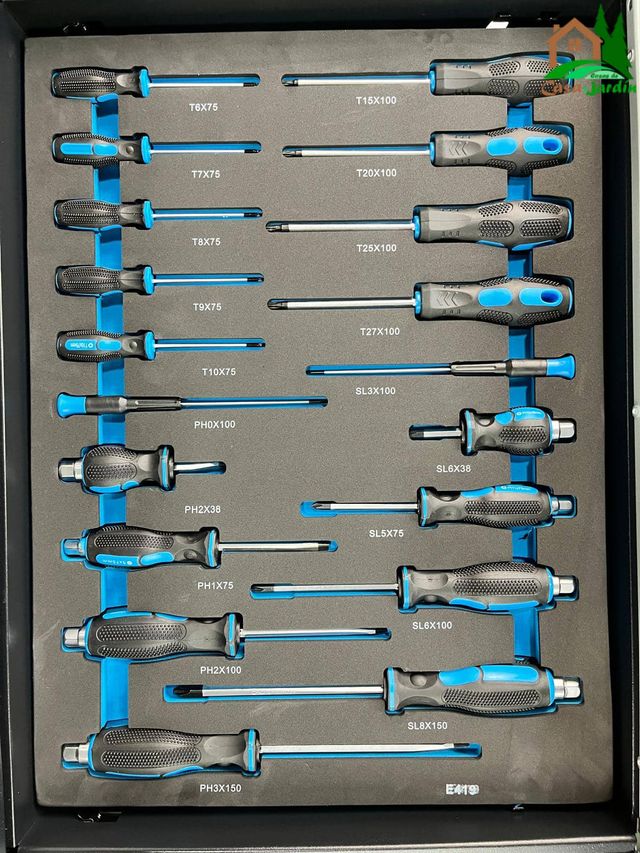 Carro herramientas 8 cajones metálico TOP1