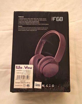 Auriculares Bluetooth F68 - Morado