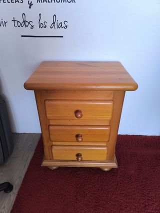 Cajonera madera maciza 3 cajones