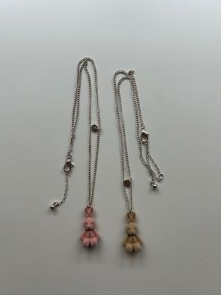 Collares conejito: mejores amigas