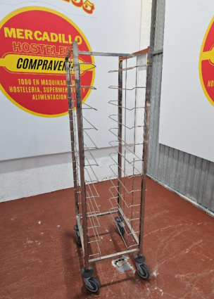 Carro bandejero acero inoxidable