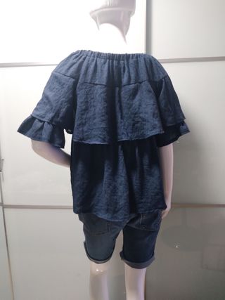 Blusa Natura azul - Talla M