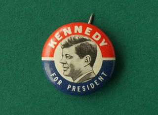 Chapa JFK campaña presidencial