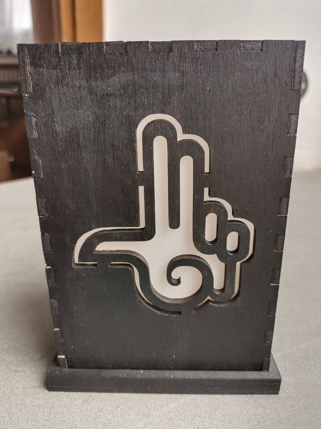 Lampada ornamentale Spiral Tribe - Legno