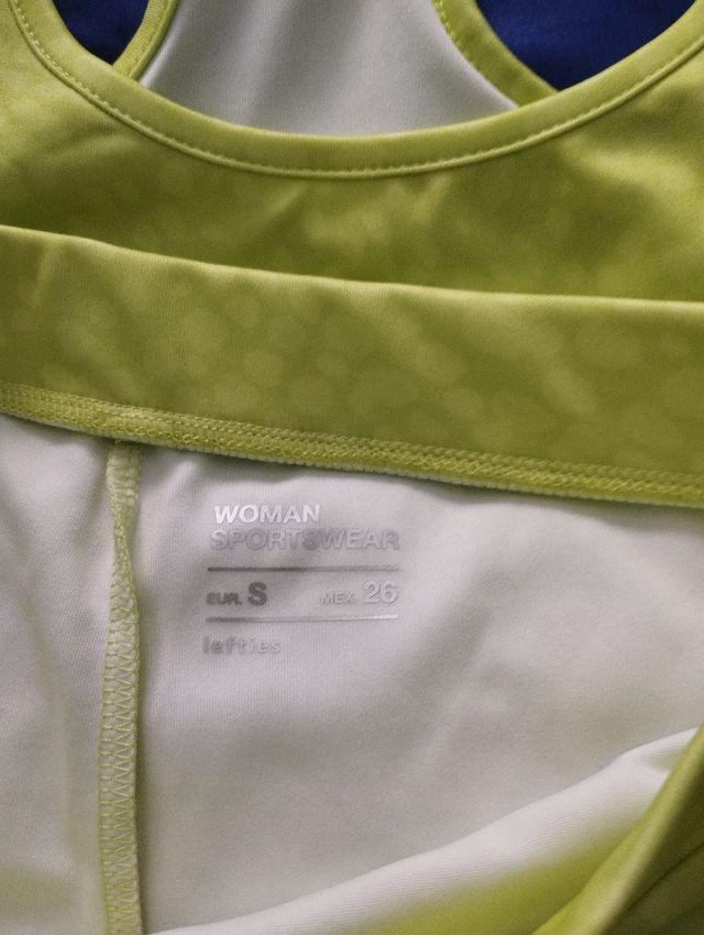 Conjunto de deporte Lefties verde talla S nuevo