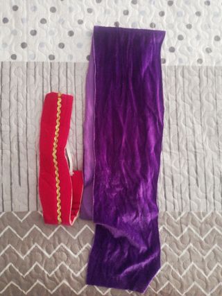 Disfraz medieval dama rosa-morado