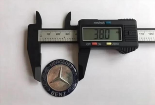 EMBLEMA LOGO MERCEDES INTERIOR 38MM t-307