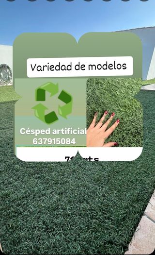 Cesped artificial reciclado