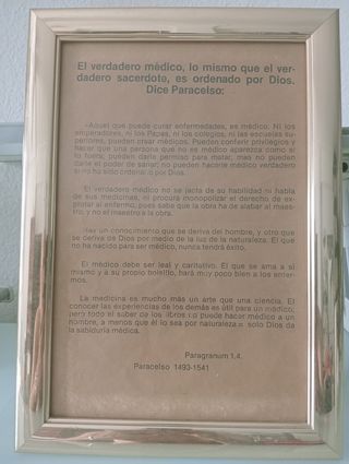 Cuadro antiguo Paracelso