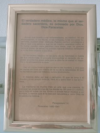 Cuadro antiguo Paracelso