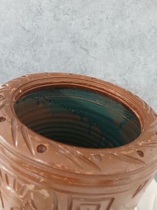 Vaso in Argilla Terracotta 45 cm Vintage Marrone P
