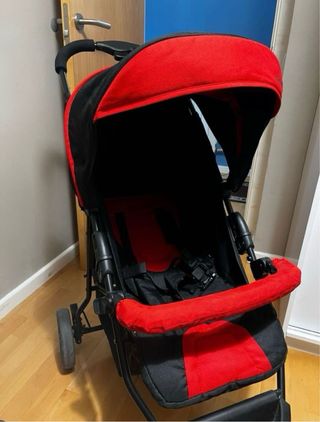 Cochecito bebé ligero rojo