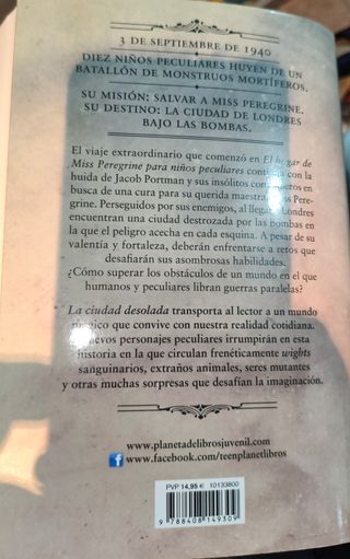 Trilogia El hogar de Miss Peregrine para niños pec