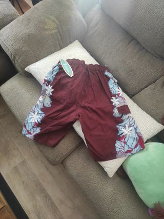 Bañador rojo, burdeos y azul - Talla M