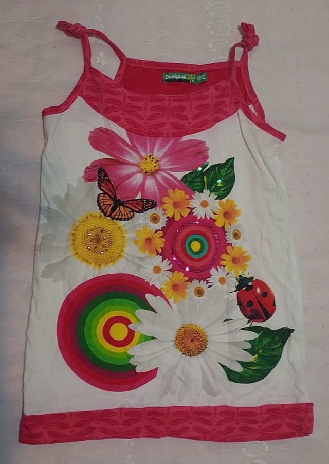 Camiseta Desigual niña flores