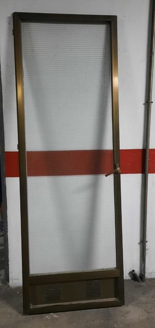 Puerta de patio aluminio