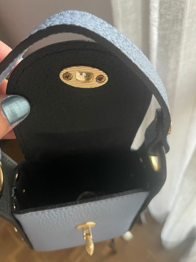 Bolso Vera Pelle azul pequeño