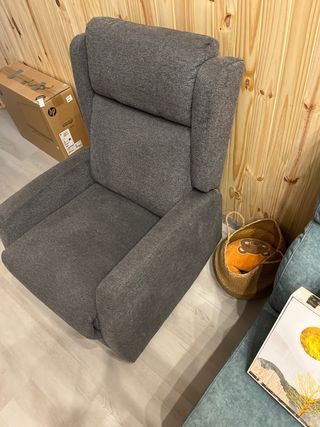 Sillón relax gris - Tela 