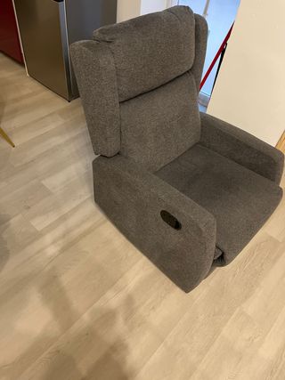 Sillón relax gris - Tela 