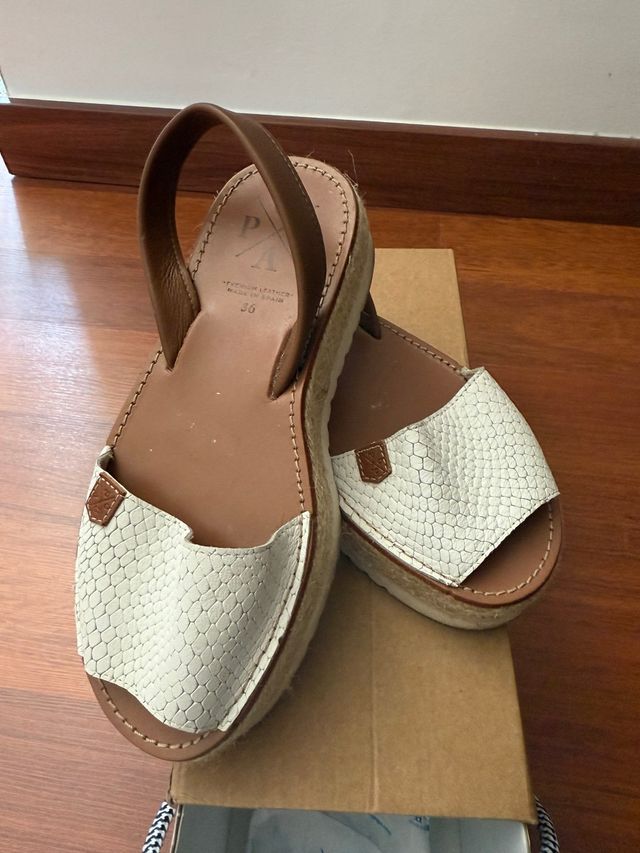 Sandalia POPA - Marrone/Bianco - 36