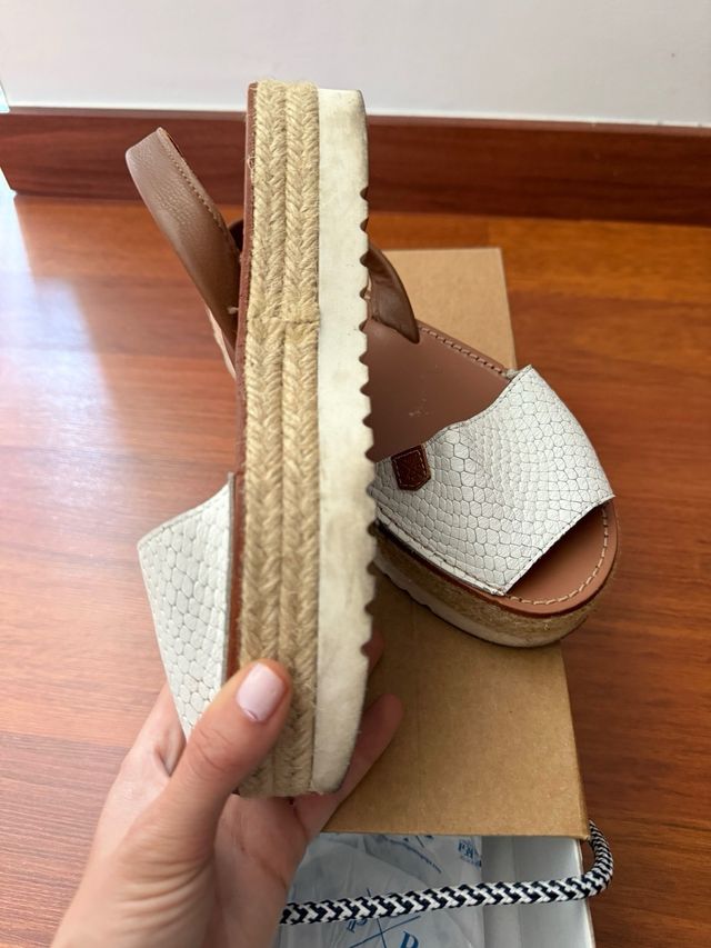 Sandalia POPA - Marrone/Bianco - 36