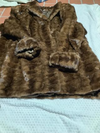 Giaccone ecopelliccia marrone vintage