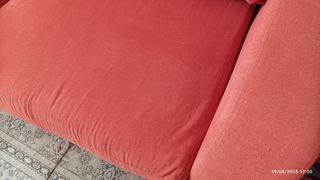 Sofá naranja 2 plazas