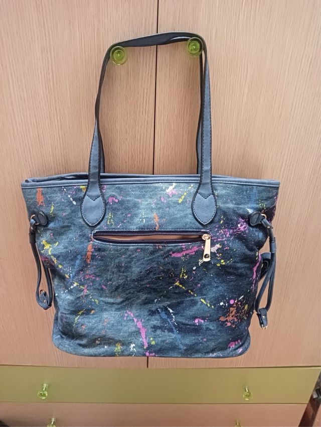 Bolso Tote Vaquero - Azul Multicolor