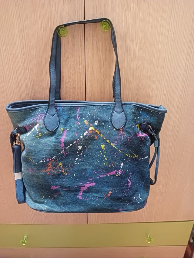 Bolso Tote Vaquero - Azul Multicolor
