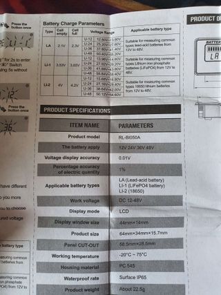 Indicador de voltaje para batería