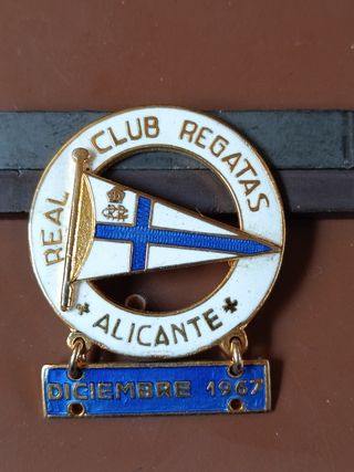 Insignia Real Club Regatas Alicante 1967