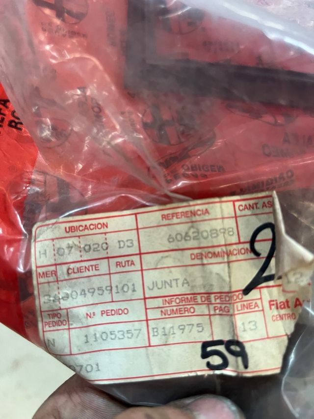 Goma parabrisas Alfa Romeo 156