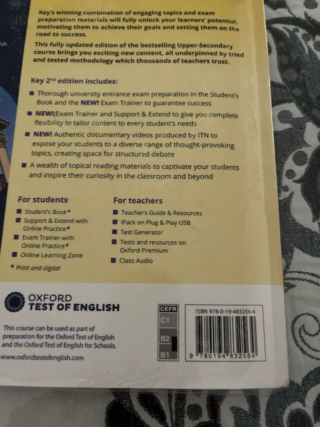 Key to Bachillerato 1. Student's Book. 2 Edition