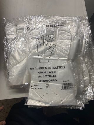 5000 Guantes de plastico granulado