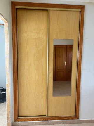 Armario ropero 2 puertas correderas