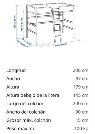 Cama litera + escritorio
Pack imperdible 